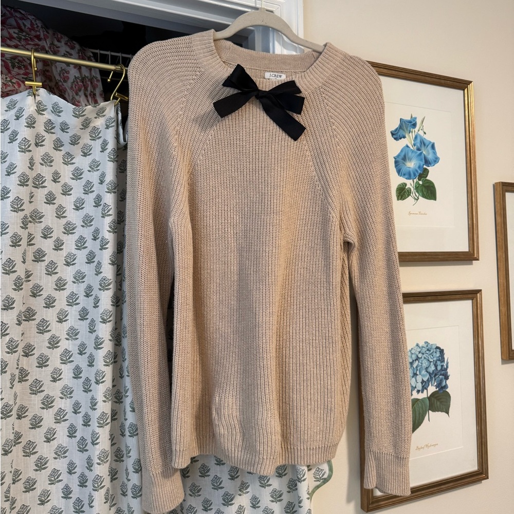 J Crew Bow Collar Sweater